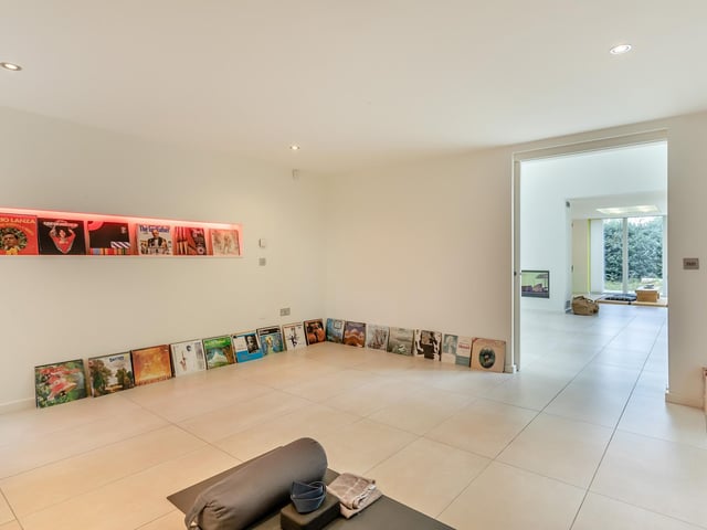 The music room.