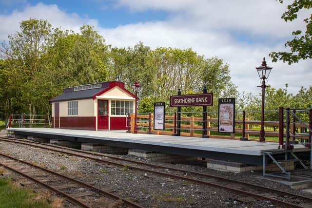 The new station gets a final lick of paint before its opening: Photo Dave Enefer/LCLR.