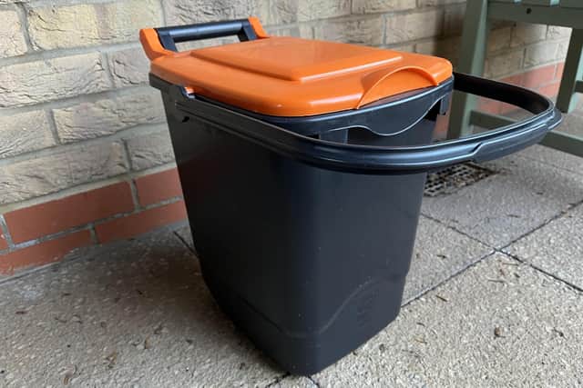 A food waste caddy. Photo Ldrs