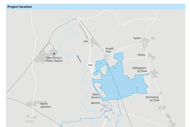 Plans for the Gate Burton solar farm near West Lindsey