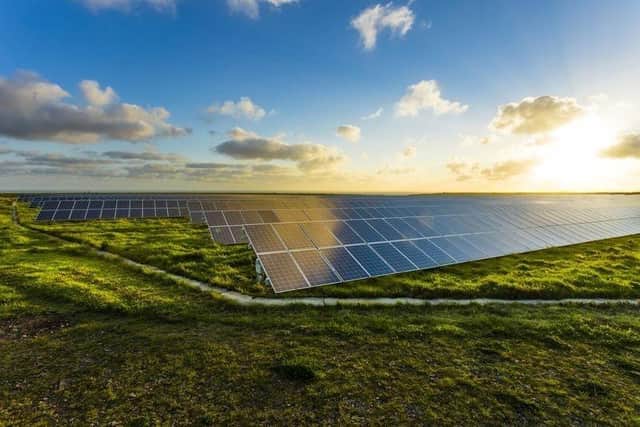 A solar farm