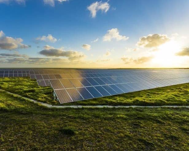 A solar farm