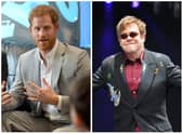 Prince Harry and Elton John are part of a group suing the publisher of The Daily Mail over alleged unlawful information-gathering. (Photo credit: Derek Martin/David Jackson)