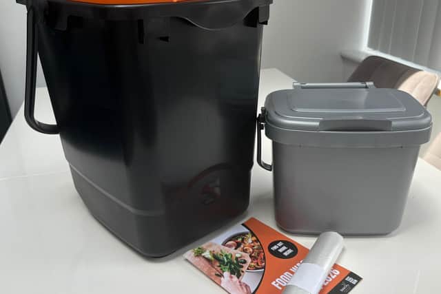 The food waste recycling delivery pack.