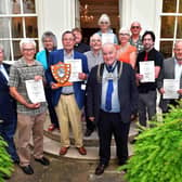 The winners pictured with Boston Preservation Trust members and the Boston Mayor.