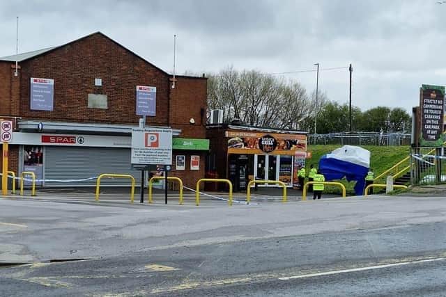 Scene of the alleged murder near Fantasy Island in Skegness.