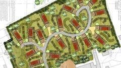 The plan for Fotherby caravan site.