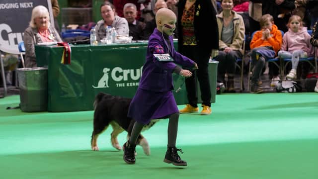 Freya Harris placed second alongside her beloved puppy Echo at Crufts.