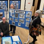 Exhibtion Organiser David Monk from the Meridale Centre with (left to right) Lesley Millward, Steve Holland, Oli Alflatt and Anne Poynton. Photos: Chris Frear