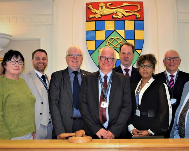 Members of the cabinet at South Kesteven District Council.