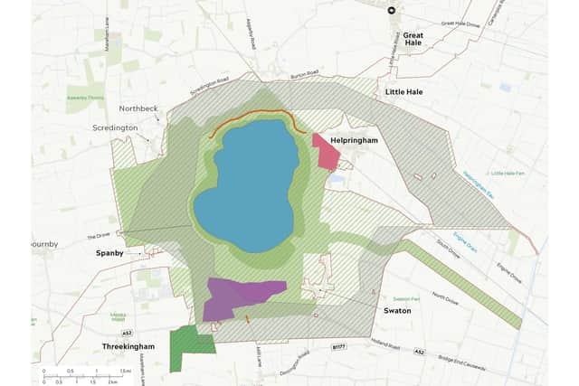 The latest layout of how the reservoir would look.