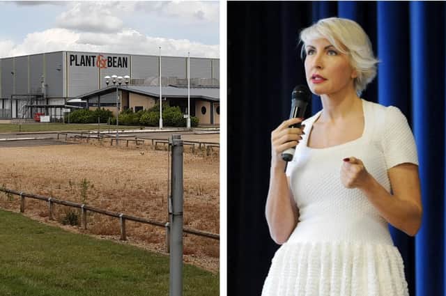 Plant and Bean's site in Wyberton Fen as it is today and Heather Mills in 2016.