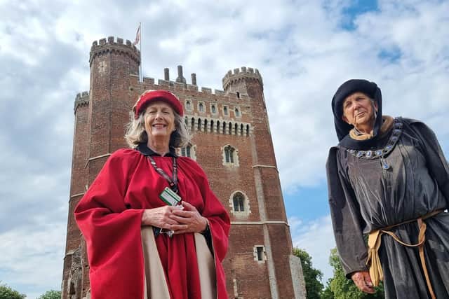 Volunteers at Tattershall Castle. Photo: National Trust/Steven Tune