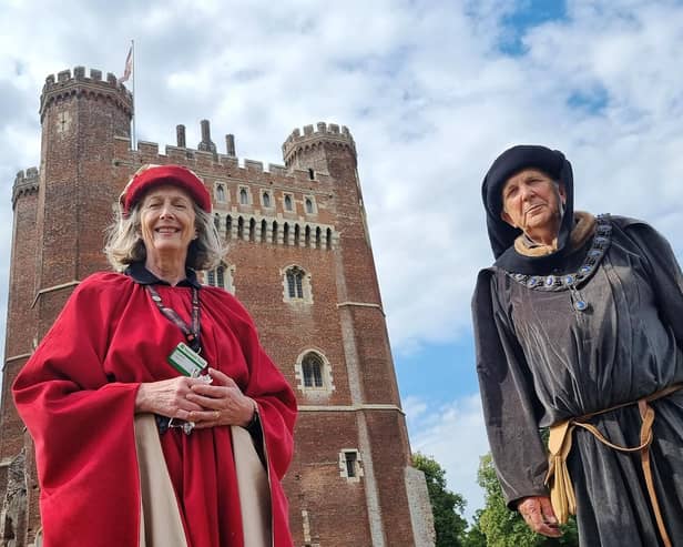 Volunteers at Tattershall Castle. Photo: National Trust/Steven Tune