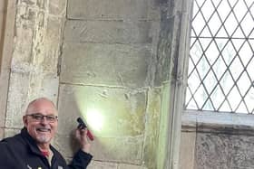 Rick Berry has discovered and mapped around 20 carvings at Gainsborough Old Hall