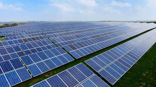 It is claimed 94 square miles of land could be used in proposals for solar energy.