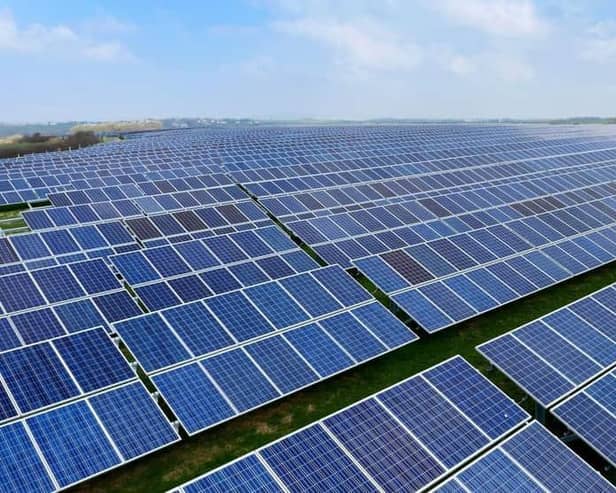 It is claimed 94 square miles of land could be used in proposals for solar energy.