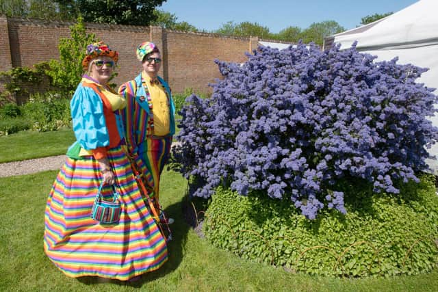Jord Arkley and Matthew Brooks at the Steam Punk event at Baumber Walled Gardens.