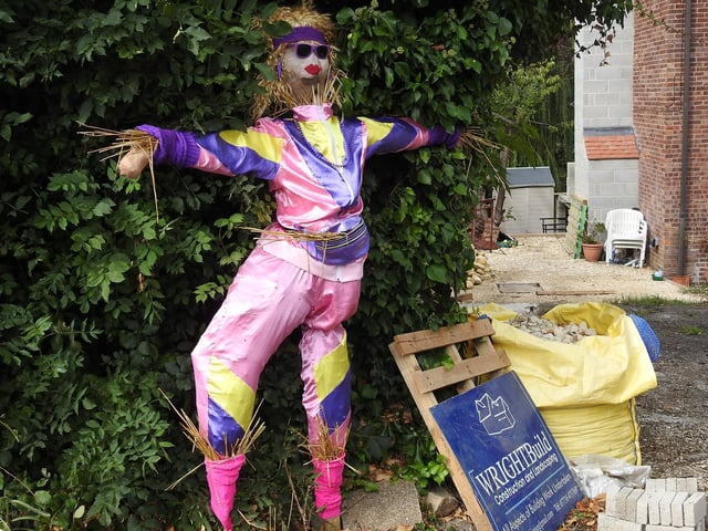 1980s keep fit styling for this household's creation.
