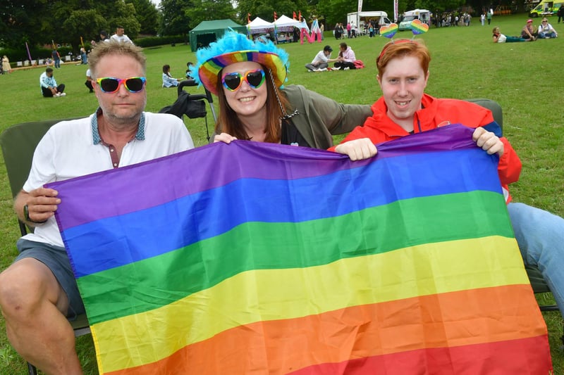 Pictured (from left) Jago Yearsley, Kate Yearsley, and Charlie Mansfield, of Boston.