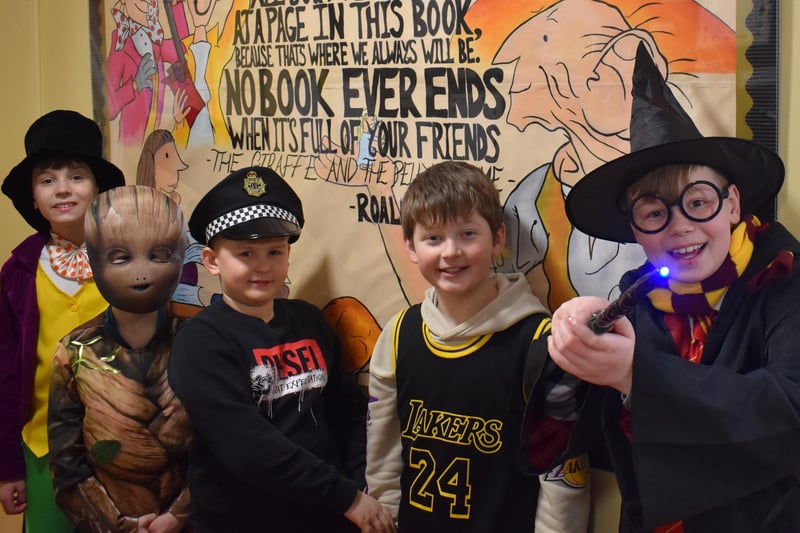 Pupils at Staniland Academy wore a variety of fancy dress costumes.