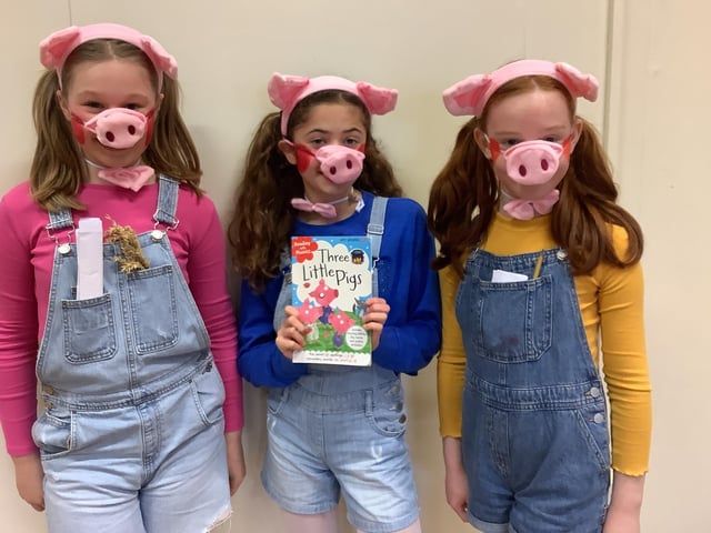 Pupils at the Richmond School in Skegness dressed up for their favourite book, Three Little Pigs.