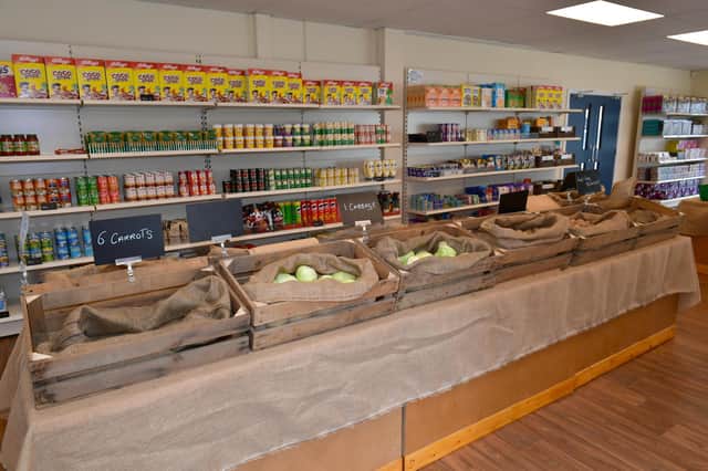 Healthy food on sale.