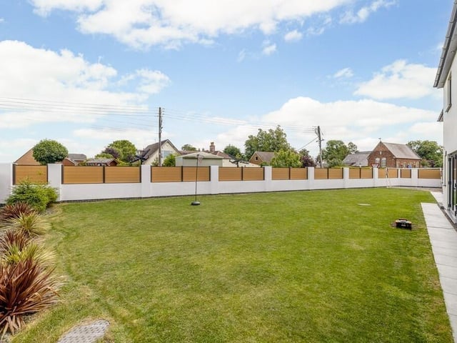The rear garden.