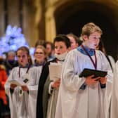 Lincoln Cathedral during Lincoln Christmas Market 2021 including a service of carols and candlelight.
Picture: Chris Vaughan Photography for Lincoln Cathedral