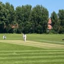 Gainsborough in action at Bawtry with Everton.