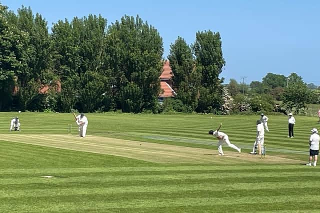 Gainsborough in action at Bawtry with Everton.