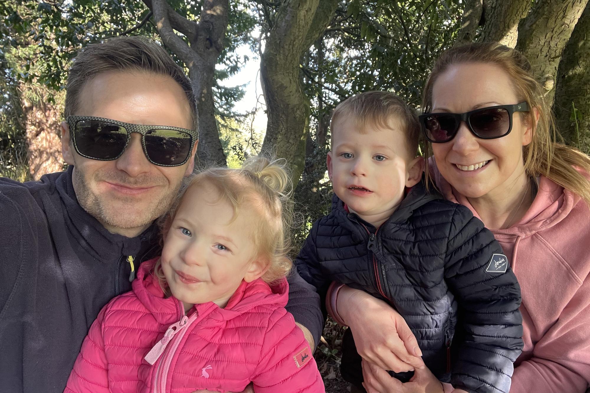 Darren and Claire Oxby with their "miracle babies".