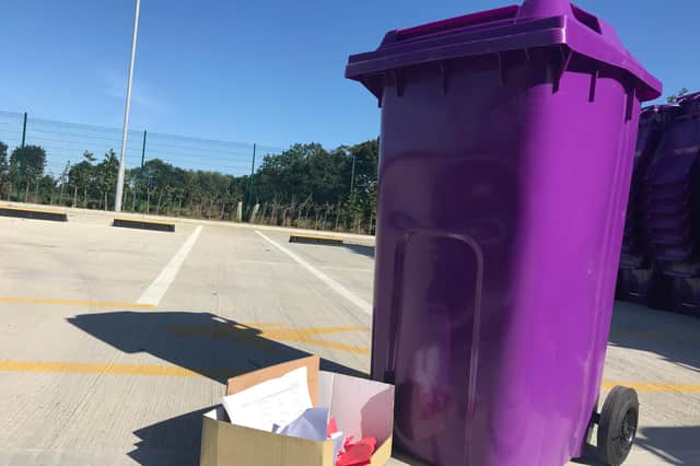 Purple recycling bins are set to be rolled out in South Kesteven.