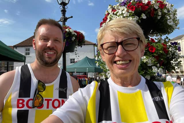Marcus Staff and Jill Coleman at The Caistor Sting in the Tail 10k.
