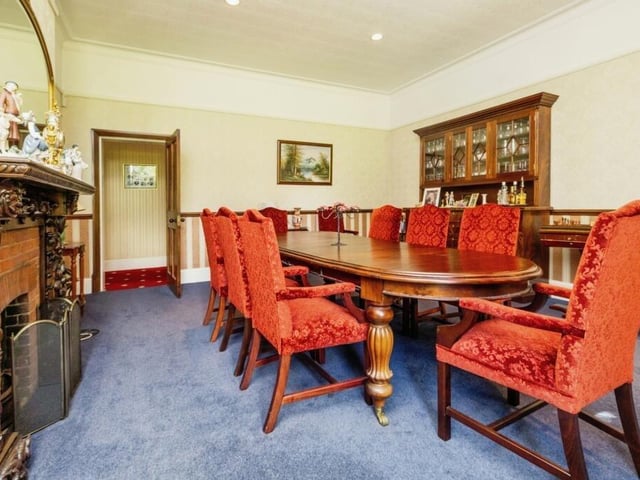The dining room.