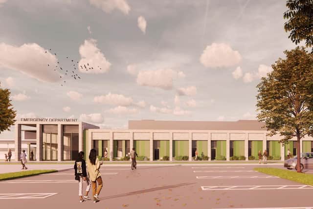 An artist's impression of the new A&E at Boston's Pilgrim Hospital.
