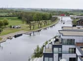 The Embankment taken from Fletton Quays.