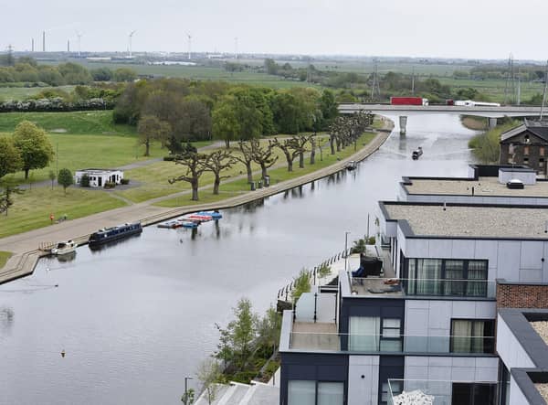 The Embankment taken from Fletton Quays.