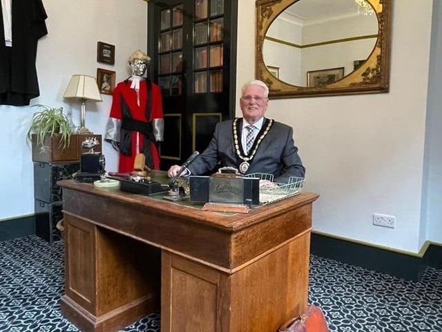 Mayor Coun Tony Tye in the Judge's Chambers.