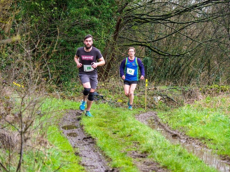 Andre Jordan, of Grantham (left) and Roderick Burton, of Caistor Running Club.
