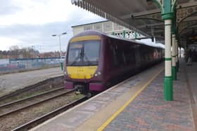 One of EMR's fleet of Class 170 trains at Sleaford station.