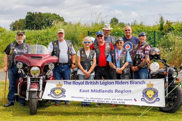 The Royal British Legion Riders Branch at the event.