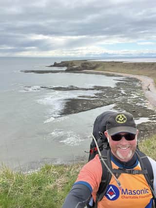 Chris Jones pictured on the Carnoustie coast.