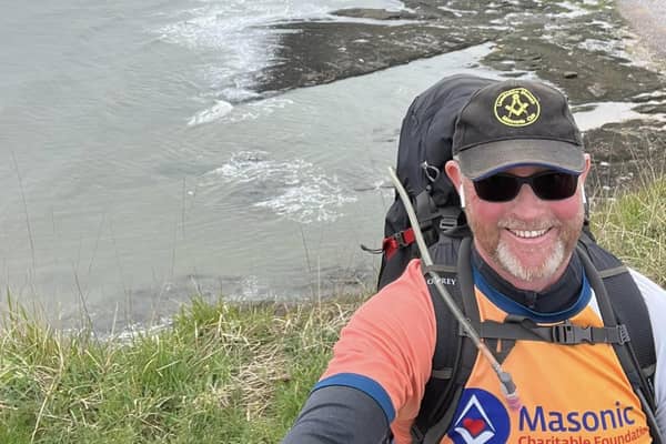 Chris Jones pictured on the Carnoustie coast.