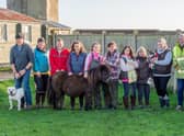 The Ark Animal Care team, from left: volunteer dog walker Clive , Lydia Ledgard, volunteer Tom, assistant manager Laura Wootton, Jess Barkhouse, Tracey Cashman, Emma Phillips, volunteer Doreen Reynolds, Sara Drage and dog walker Jim.