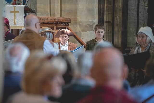 There was entertainment in the parish church at Folkingham too. Photo: Graydon Jones