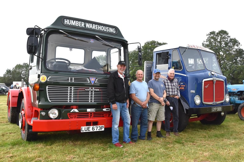 ​Rob Osborne and Terry Staves from Caistor and Market Rasen with their classic lorries.