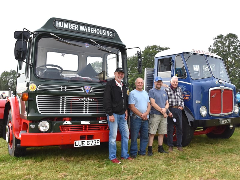 Rob Osborne and Terry Staves from Caistor and Market Rasen with their classic lorries.