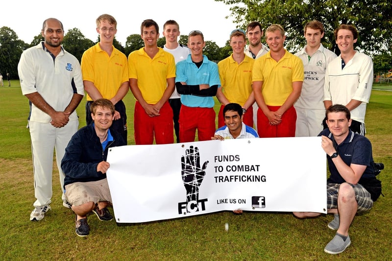 A charity tournament held at Horncastle Cricket Club 10 years ago raised £325 towards supporting victims of human trafficking.