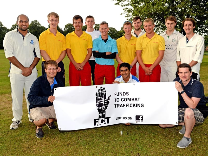 A charity tournament held at Horncastle Cricket Club 10 years ago raised £325 towards supporting victims of human trafficking.